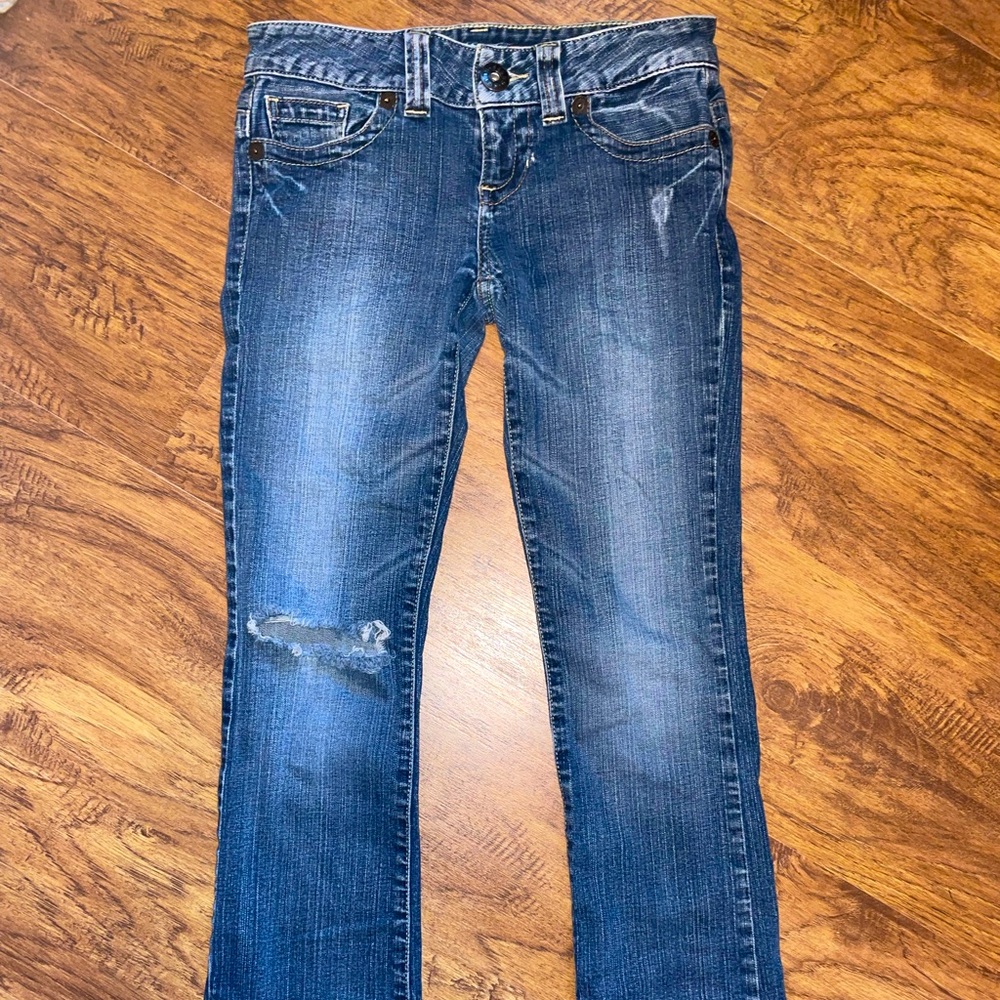 Vintage Guess Jeans! Distressed Jeans Style! Daredevil Ultra Low Rise! Boot Cut!